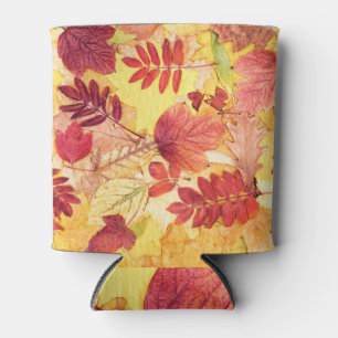 Rafraîchisseur Pour Canette Feuilles d'automne : motif d'arbre coloré.