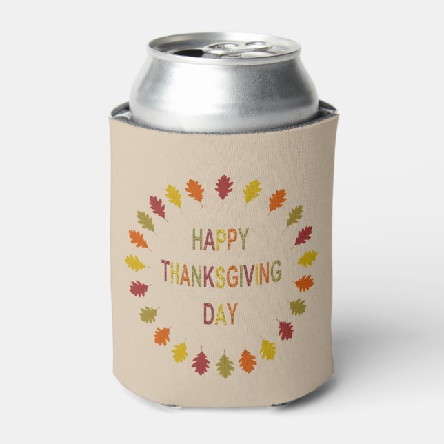 Rafraîchisseur Pour Canette Feuilles de chêne de Thanksgiving (Can devant)