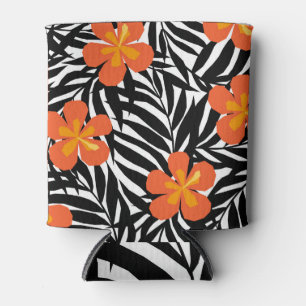 Rafraîchisseur Pour Canette Feuilles de palmiers tropicaux, application vintag