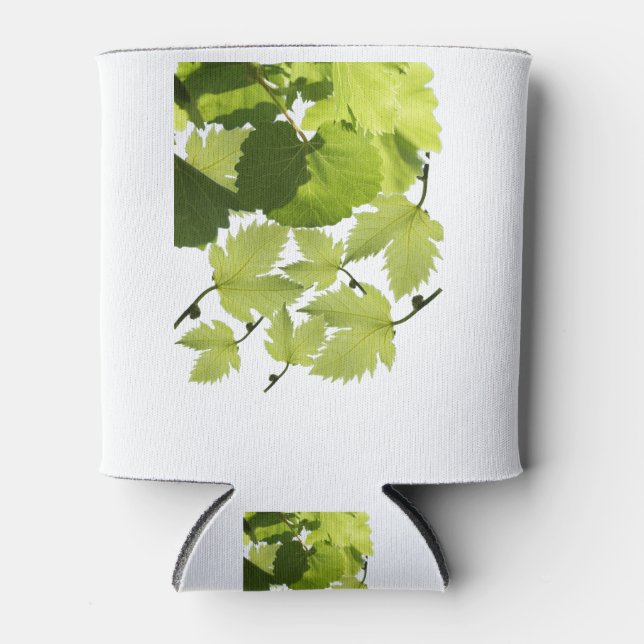 Rafraîchisseur Pour Canette Feuilles de vigne verte (Devant)