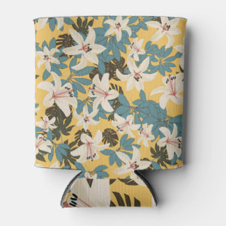 Rafraîchisseur Pour Canette Feuilles tropicaux lumineux Lily Motif