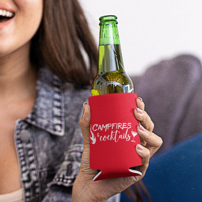 Rafraîchisseur Pour Canette Feux de camping et cocktails Camping Boire (Créateur téléchargé)