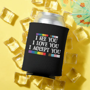 Rafraîchisseur Pour Canette Fierté LGBT Je vois l'amour vous accepter vous sou