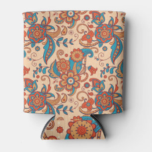 Rafraîchisseur Pour Canette Fiesta florale : Jeu Motif coloré