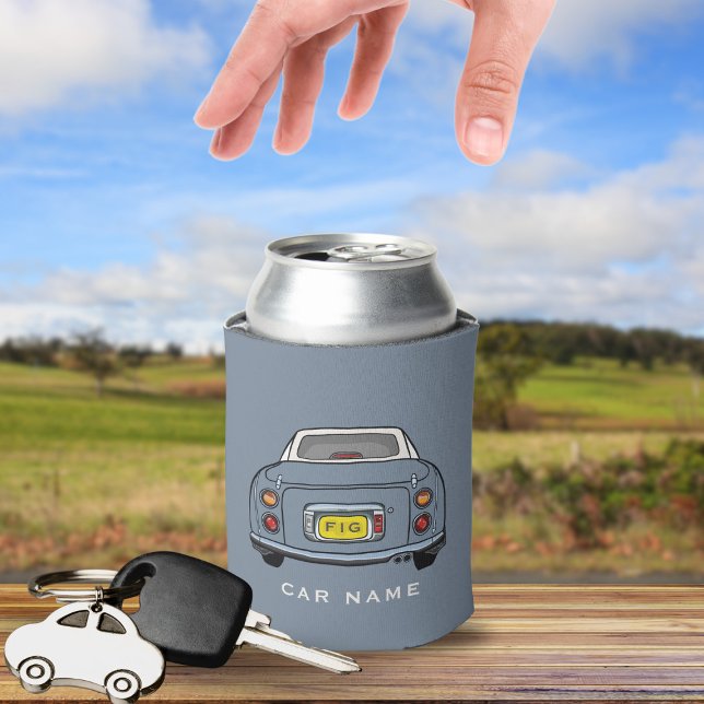 Rafraîchisseur Pour Canette Figarines Lapis Grey Figaro Nom de voiture Can Coo (Add your initials and figaro car name. Perfect can cooler for the lapis grey figaro owner)