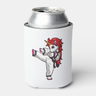 Rafraîchisseur Pour Canette Fille de karaté Licorne Taekwondo Jiu Jitsu MMA BJ