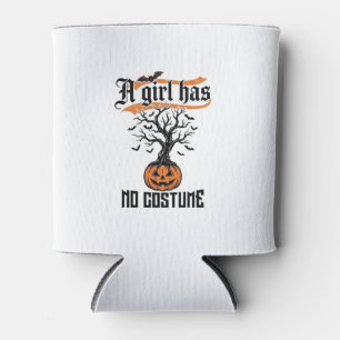 Rafraîchisseur Pour Canette Fille d'Halloween sans costume Citrouille vintage_