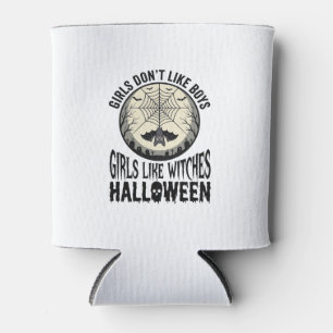 Rafraîchisseur Pour Canette Filles comme sorcières Halloween Design Vector Vin