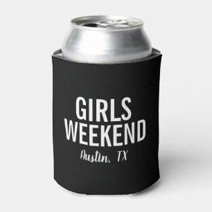 Rafraîchisseur Pour Canette Filles Weekend Peut Se Rafraîchir Noir moderne
