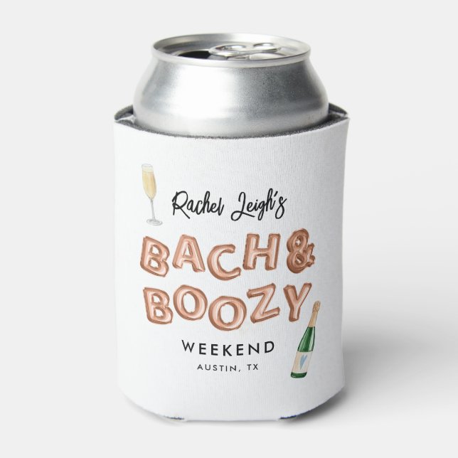 Rafraîchisseur Pour Canette Fin de semaine Bach & Boozy Rose Gold Bachelorette (Can devant)