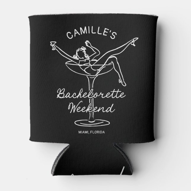 Rafraîchisseur Pour Canette Fin de semaine de bachelorette amusante (Devant)