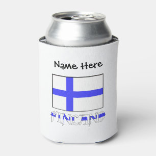 Rafraîchisseur Pour Canette Finlande et Drapeau Finlandais Personnalisés