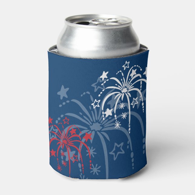 Rafraîchisseur Pour Canette Fireworks Patriotic Can Cooler (Can devant)