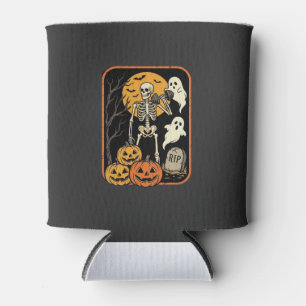Rafraîchisseur Pour Canette Fitness Halloween squelette fantôme citrouille Wor