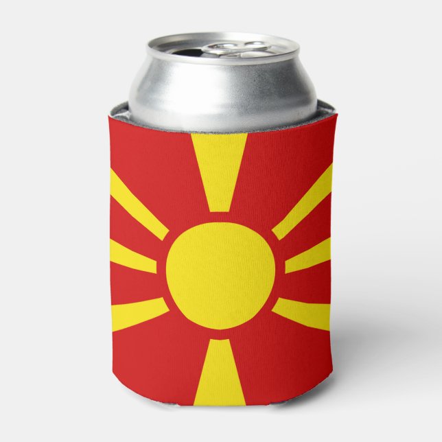 Rafraîchisseur Pour Canette Flag de Macedonia (Can devant)