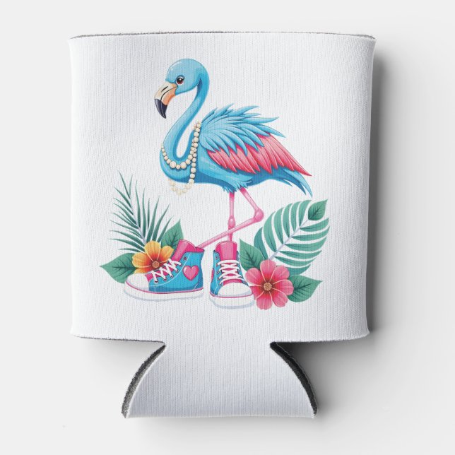 Rafraîchisseur Pour Canette Flamant rose Chucks and Pearls Comma La Harris 202 (Devant)