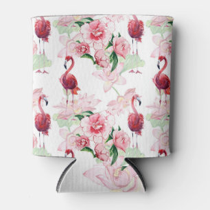 Rafraîchisseur Pour Canette Flamant rose rose : Élégance Motif sans couture