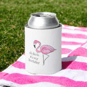 Rafraîchisseur Pour Canette Flamant rose rose Oh Flock C'est mon Anniversaire 
