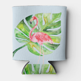 Rafraîchisseur Pour Canette Flamant rose tropical Bachelorette Can Cooler Kooz