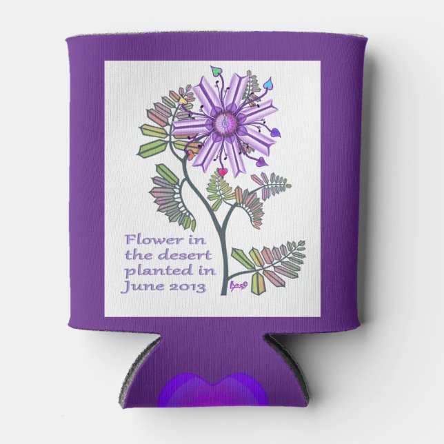 Rafraîchisseur Pour Canette Fleur dans le désert peut refroidir (Devant)