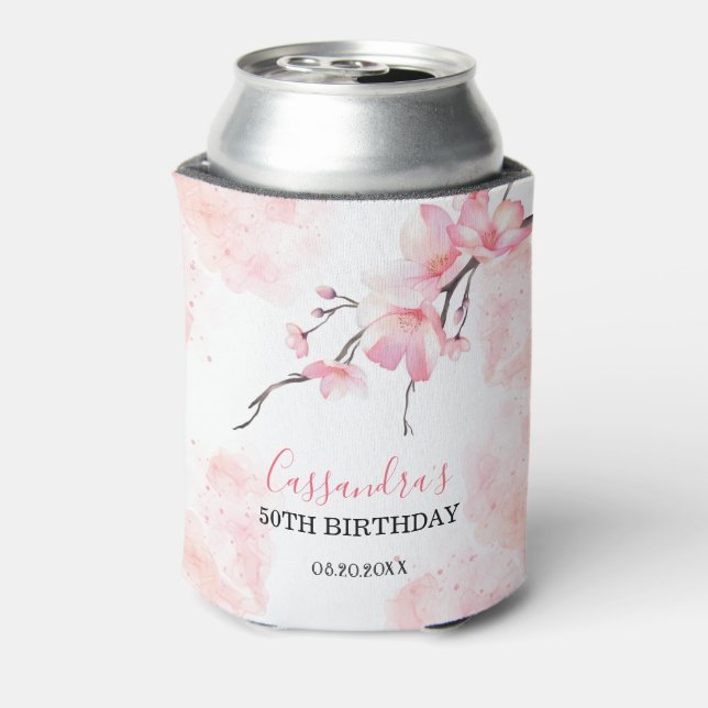 Rafraîchisseur Pour Canette Fleur de cerisier rose Fleur Anniversaire (Can Dos)