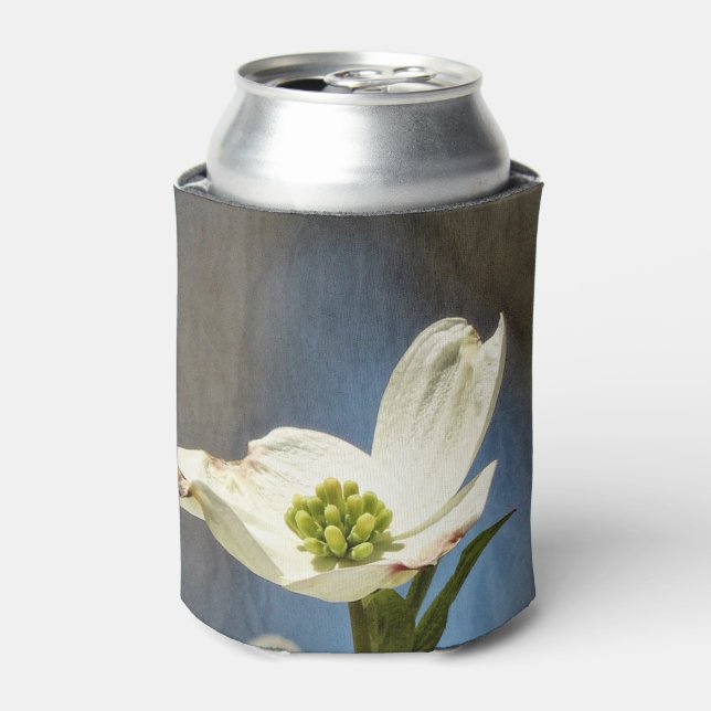 Rafraîchisseur Pour Canette Fleur de Dogwood Blanc (Can devant)