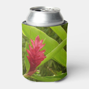 Rafraîchisseur Pour Canette Fleur de Gingembre Rouge (Alpinia) Tropicale