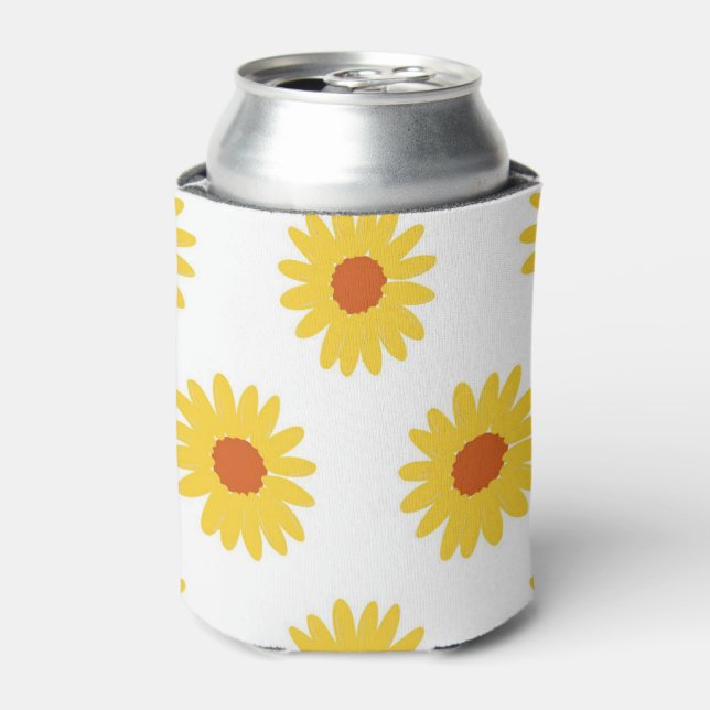Rafraîchisseur Pour Canette Fleur de tournesol Élégant Boisson été (Can devant)
