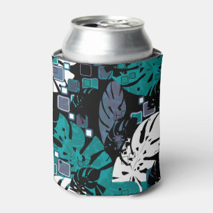 Rafraîchisseur Pour Canette Fleur motif, fleurs, vert, noir, bleu, monst