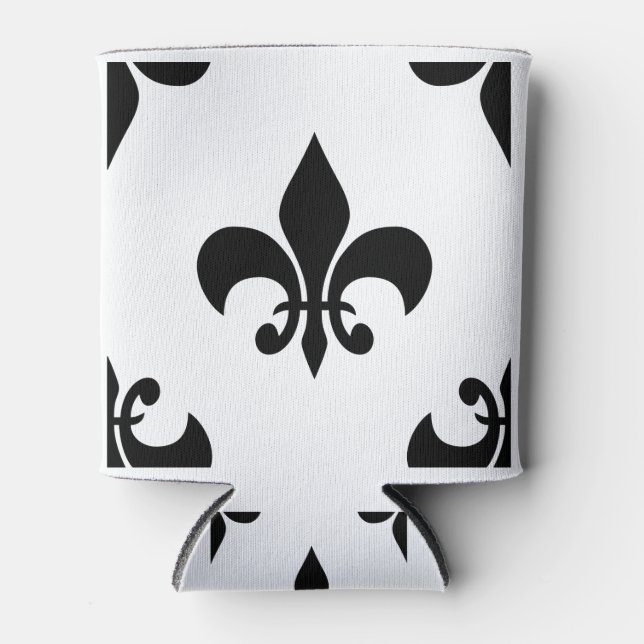 Rafraîchisseur Pour Canette fleur noire (Devant)