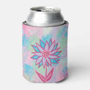 Rafraîchisseur Pour Canette Fleur Pastel à main mignonne