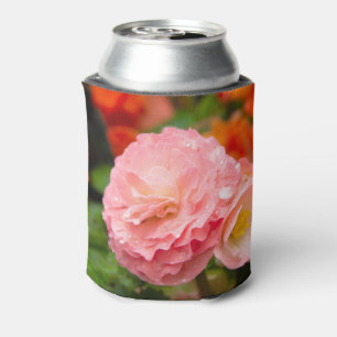 Rafraîchisseur Pour Canette Fleur rose délicate après la pluie