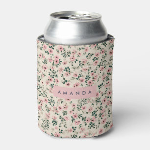 Rafraîchisseur Pour Canette Fleur rose délicate personnalisée