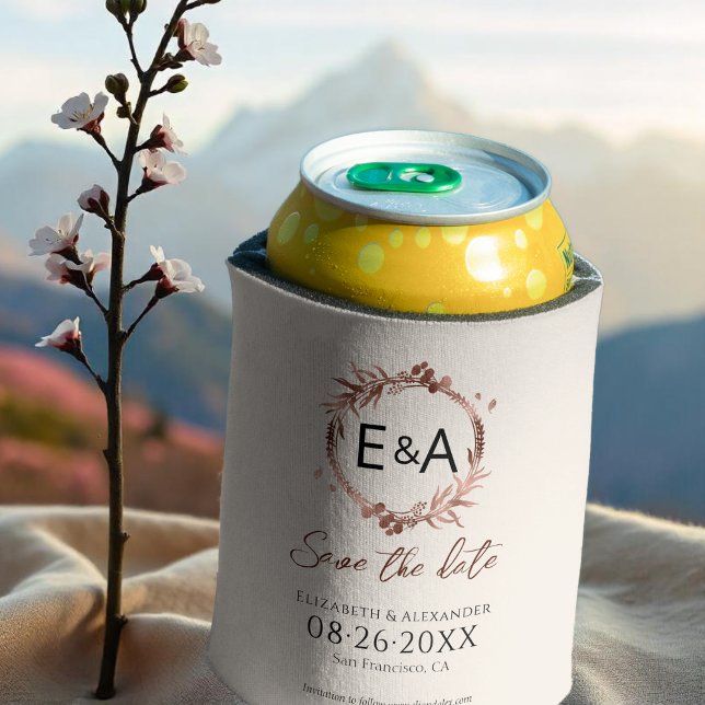 Rafraîchisseur Pour Canette Fleur sauvage de couronnes Mariage de printemps En (Créateur téléchargé)