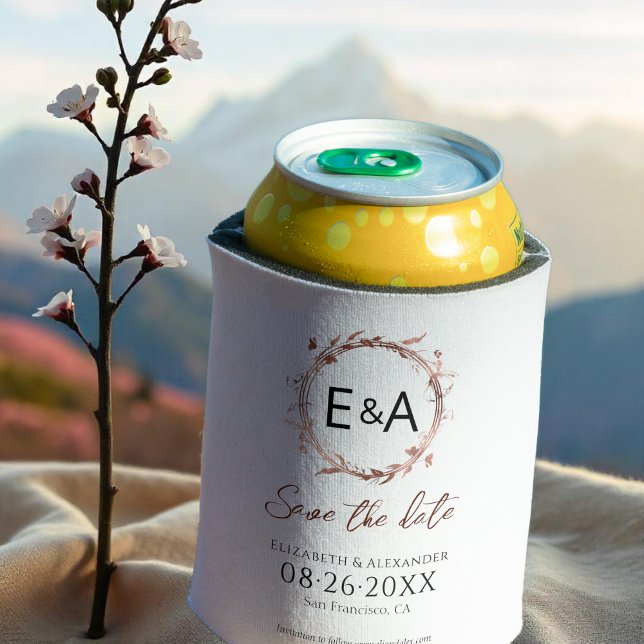 Rafraîchisseur Pour Canette Fleur sauvage de couronnes Mariage de printemps En (Créateur téléchargé)