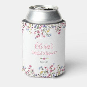 Rafraîchisseur Pour Canette Fleur sauvage Fête des mariées Rose Gold Can Coole