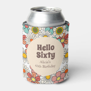 Rafraîchisseur Pour Canette Fleur Super Hippie Retro Hello Soixante Plaque pap