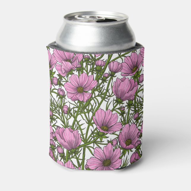 Rafraîchisseur Pour Canette Fleurs Cosmos roses (Can Dos)