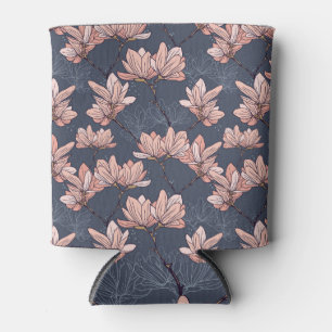 Rafraîchisseur Pour Canette Fleurs de magnolia japonaise, sans soudure, style 