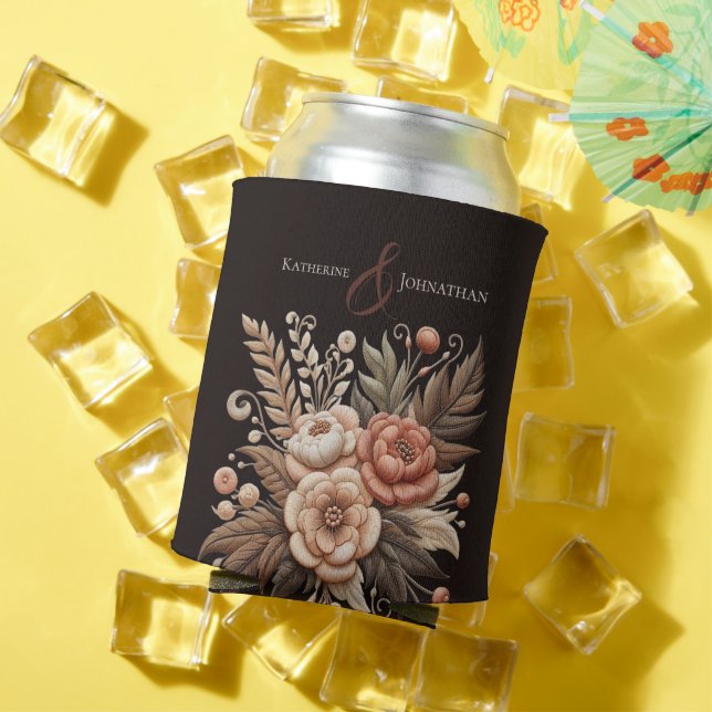 Rafraîchisseur Pour Canette Fleurs de mariage campagnard (Été in situ)