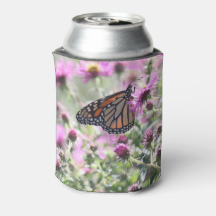 Rafraîchisseur Pour Canette Fleurs de prés papillons et violets