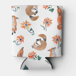 Rafraîchisseur Pour Canette Fleurs de soleil : Motif d'aquarelle