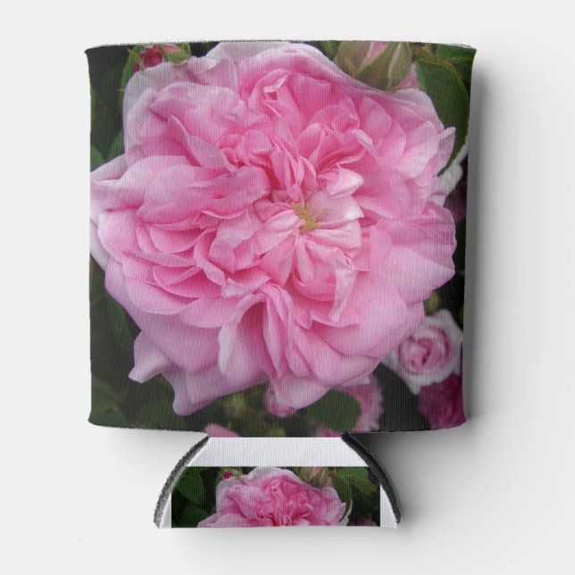 Rafraîchisseur Pour Canette Fleurs florales Vintages roses (Devant)