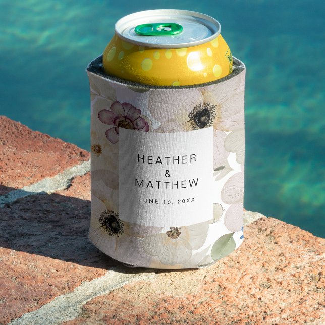 Rafraîchisseur Pour Canette Fleurs Modernes (Modern Floral Can Cooler by Painted Paperie
)
