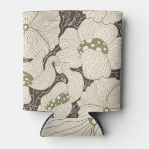 Rafraîchisseur Pour Canette Fleurs Monochromes Art Nouveau sans couture