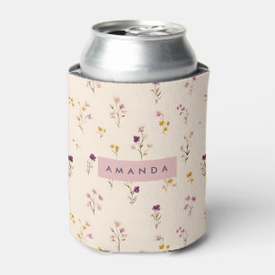Rafraîchisseur Pour Canette Fleurs personnalisées de prairie pastel