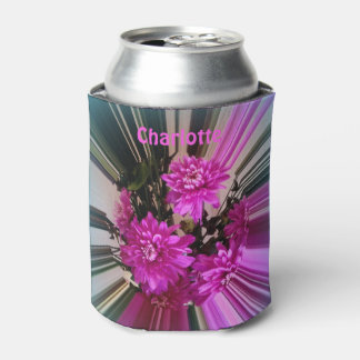 Rafraîchisseur Pour Canette Fleurs roses lumineuses modernes personnalisées fl