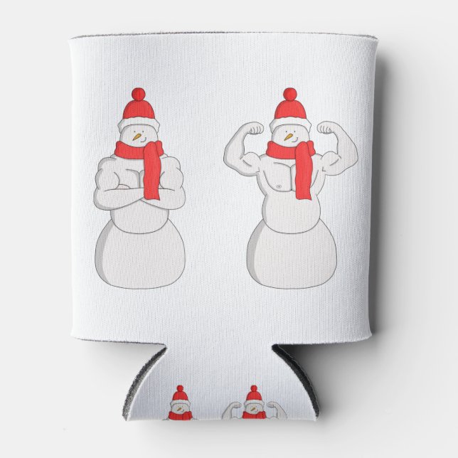 Rafraîchisseur Pour Canette Flex Muscle Snowman (Devant)