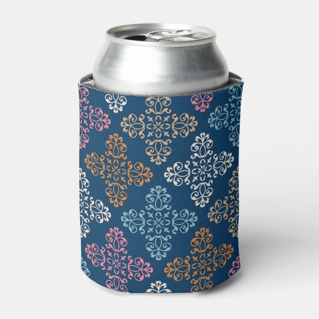 Rafraîchisseur Pour Canette Floral Multi color Arrière - plan (Can devant)