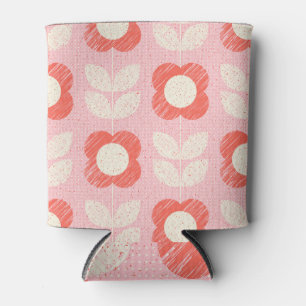 Rafraîchisseur Pour Canette Floral Stylisé Rétro Scandinave sans joint